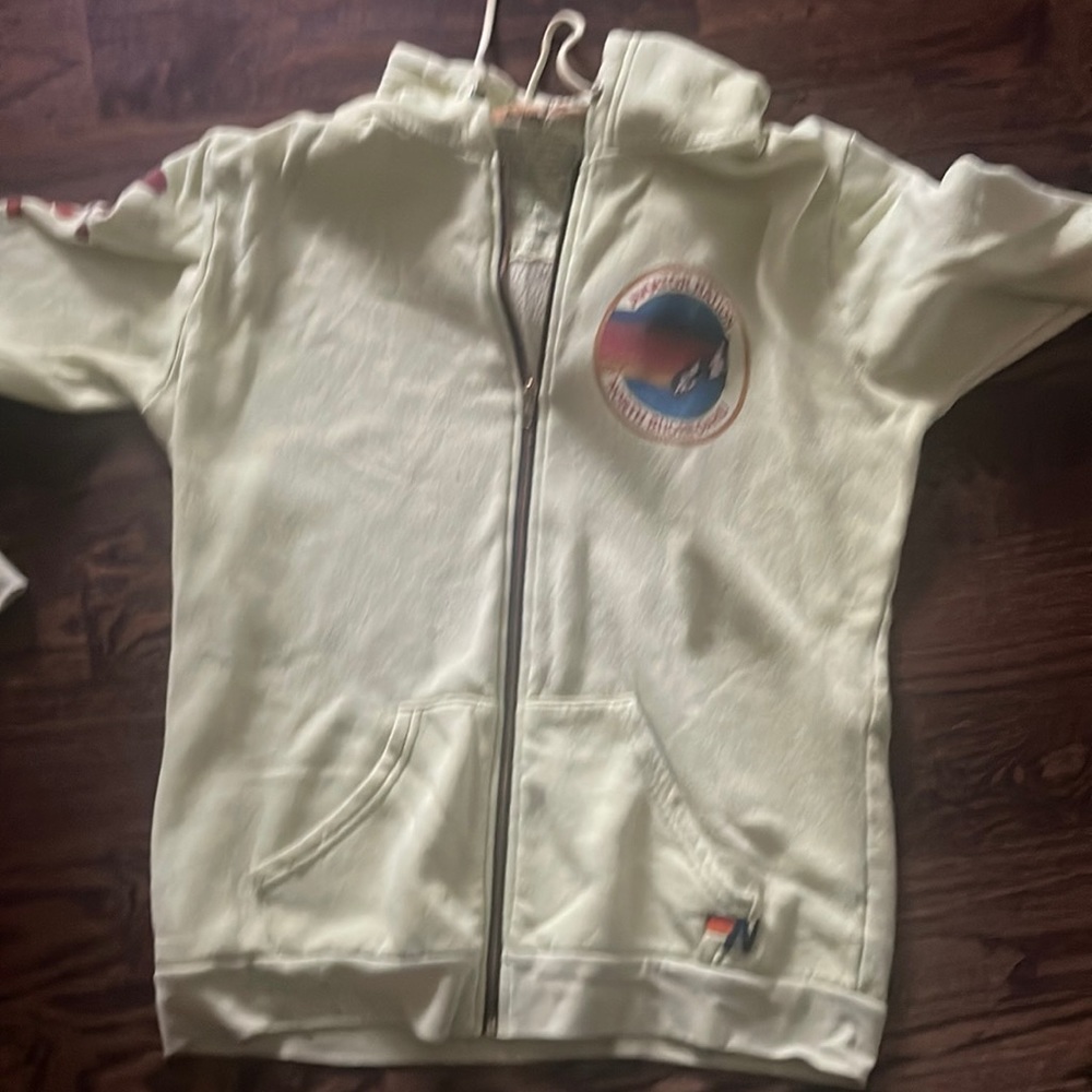Neon yellow AV zip up